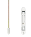 FLUSH BOLT 266mm ALUMINIUM FLUSH BOLT NYLON TIP