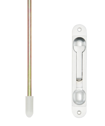FLUSH BOLT 266mm ALUMINIUM FLUSH BOLT NYLON TIP