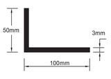 ANGLE 100 x 50 x 3mm
