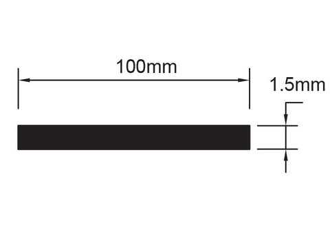 FLAT BAR 100 x 1.5mm