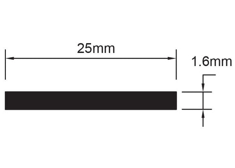 FLAT BAR 25 x 1.6mm