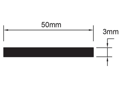 FLAT BAR 50 x 3mm