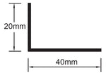 TRIM ANGLE 40 x 20mm