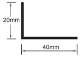 TRIM ANGLE 40 x 20mm
