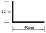TRIM ANGLE 40 x 25mm